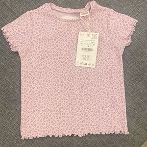 Zara Lilac Leopard Print Kids Tee